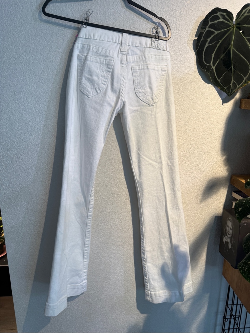 True Religion Low Rise Crystal Flare Jeans Cuff
